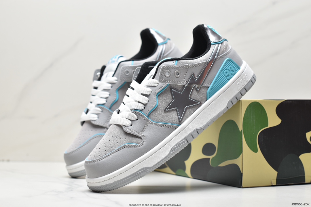 Harajuku trend brand A Bathing Ape BAPE Sk8 Sta Low SK8 series low-top casual sports skateboard shoes