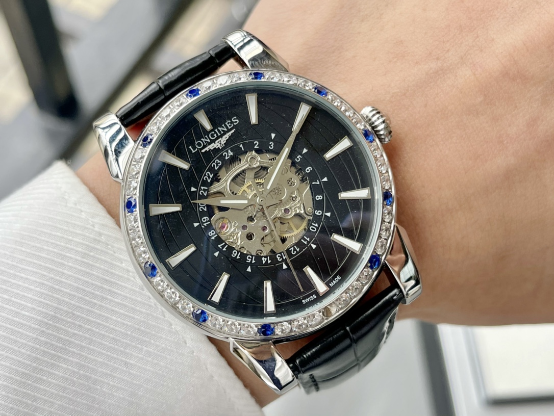 600 浪琴-Longines 精品男士腕表劲爆镂空设计