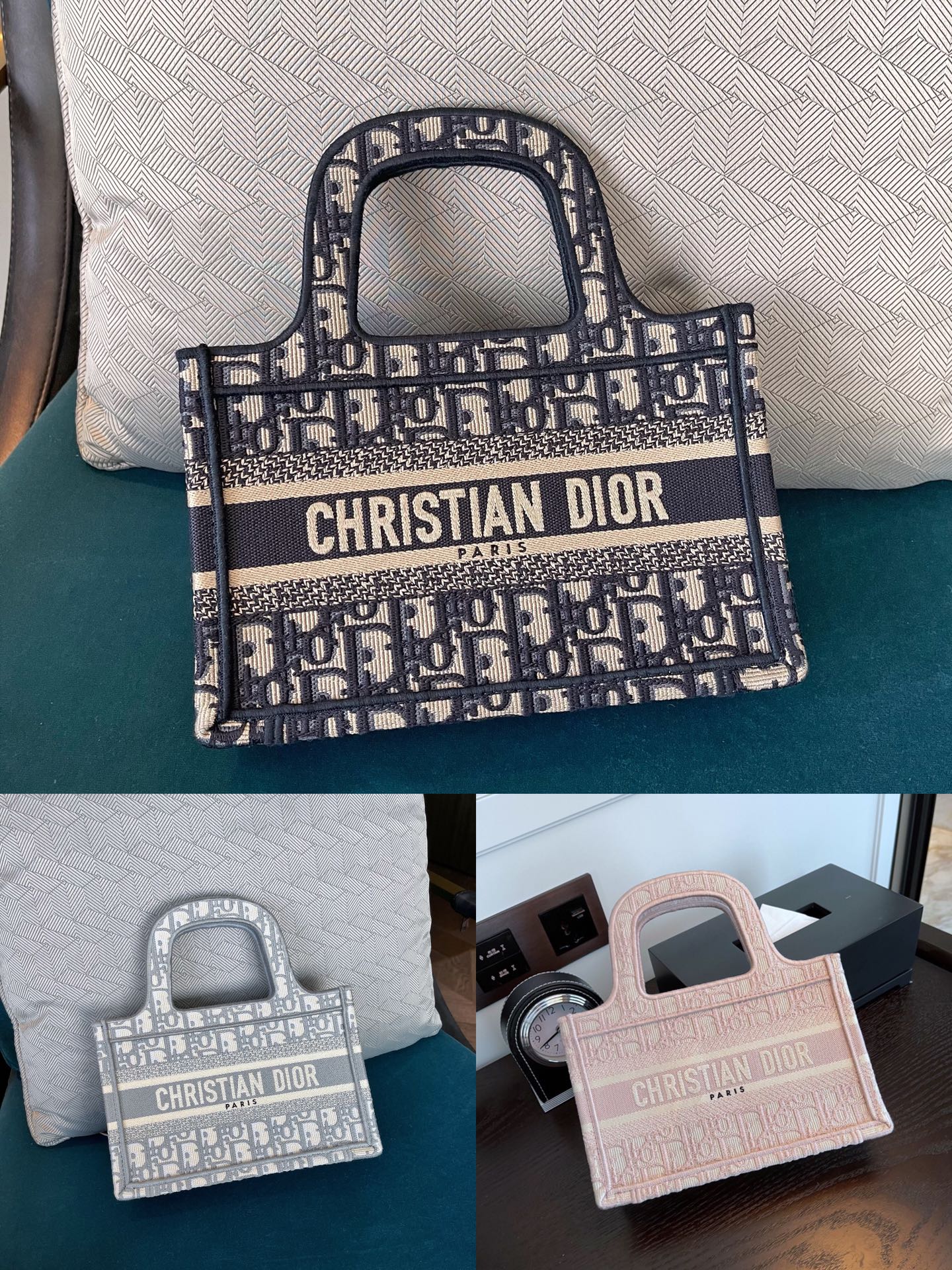 Dior Book Tote Handbags Tote Bags AAA Replica
 Mini