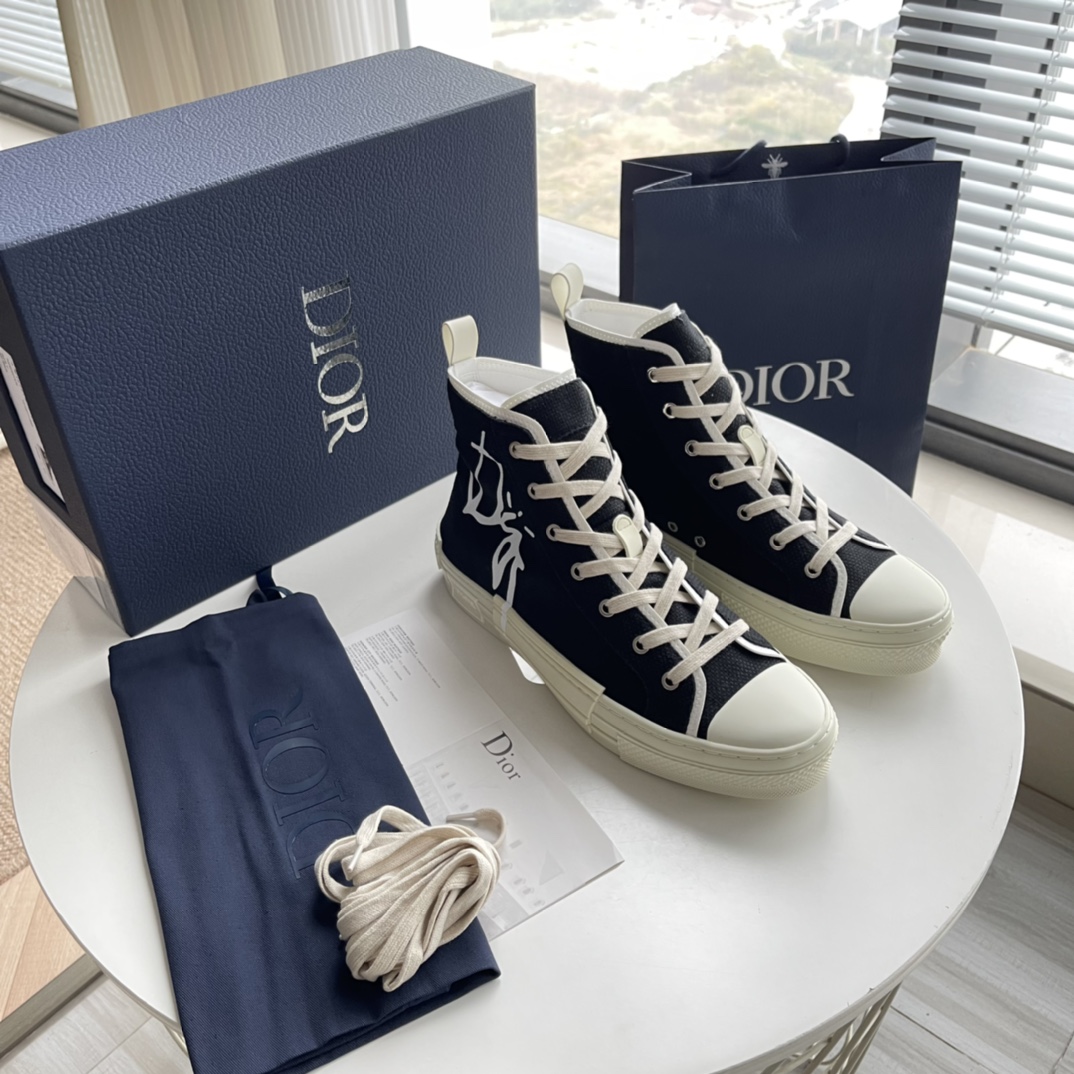 AAAAA
 Dior Sale
 Shoes Sneakers Black Canvas Rubber Diamond Casual