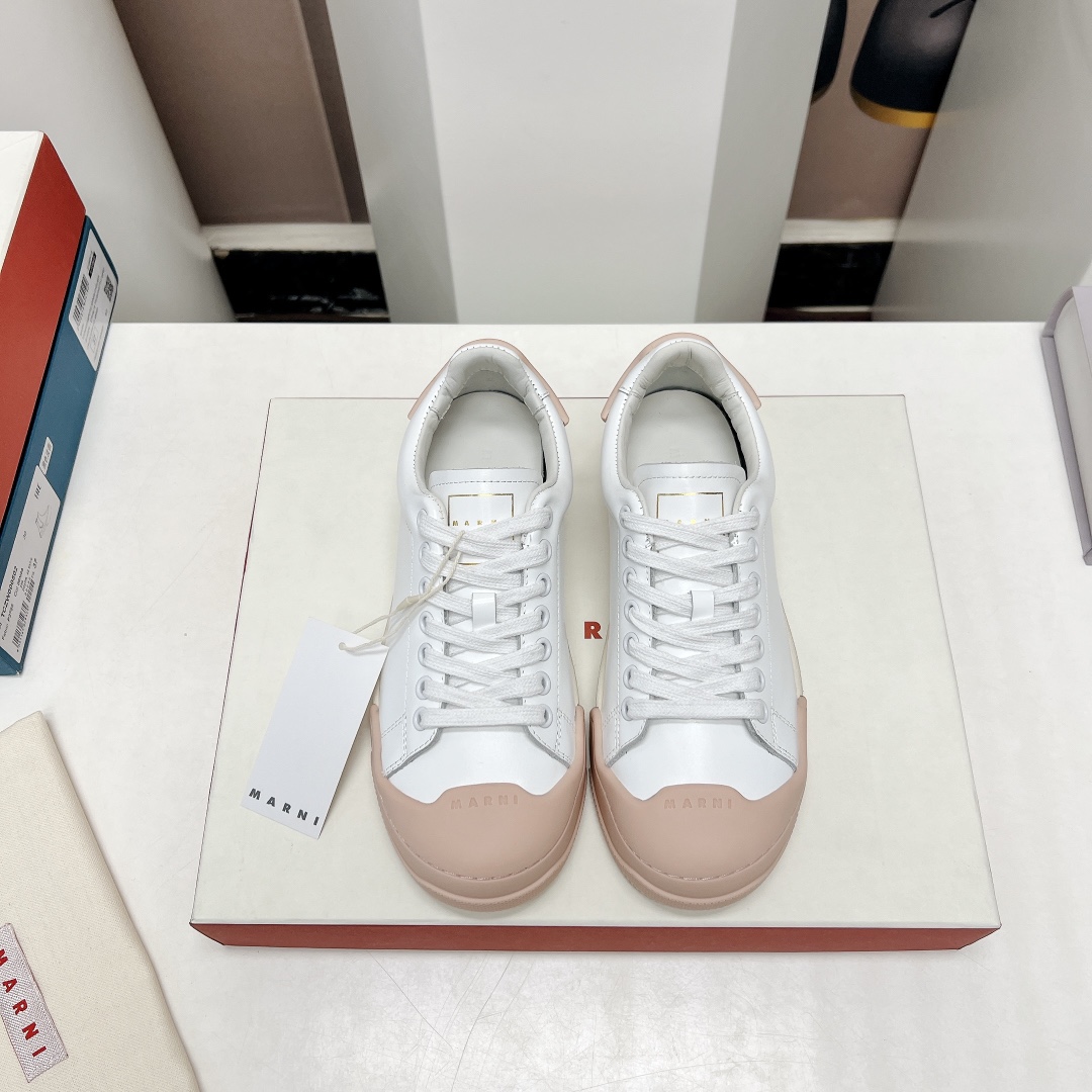 M*ARNI 2023 Spring Leisure Shoes: Unique Craft, 4cm Increase, Custom Design - 图片 1