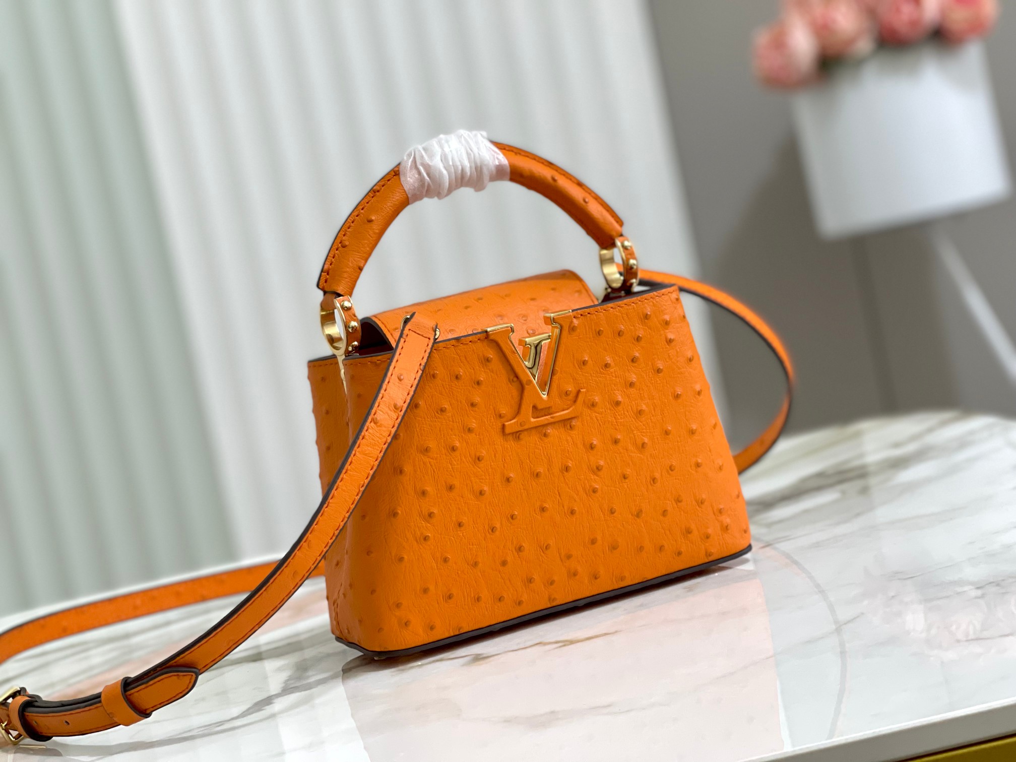 Louis Vuitton LV Capucines Bags Handbags Buy the Best High Quality Replica
 Orange Fashion M95393
