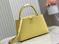 Louis Vuitton LV Capucines Bags Handbags Lemon Yellow Fashion M95393