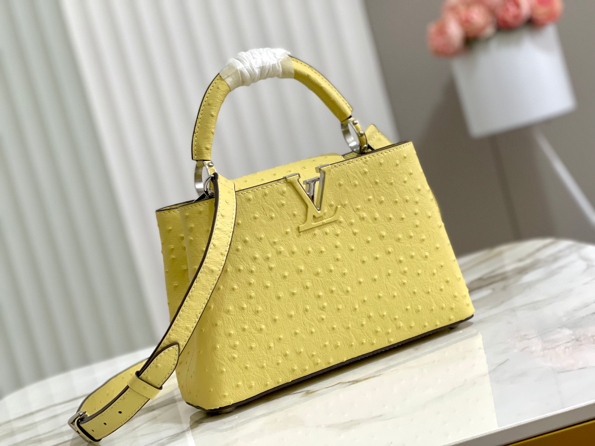 Where Can I Find
 Louis Vuitton LV Capucines Bags Handbags Lemon Yellow Fashion M95393