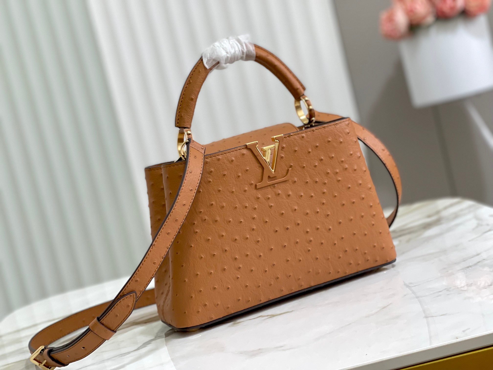 Louis Vuitton LV Capucines Bags Handbags Wholesale Imitation Designer Replicas
 Brown Fashion M95393