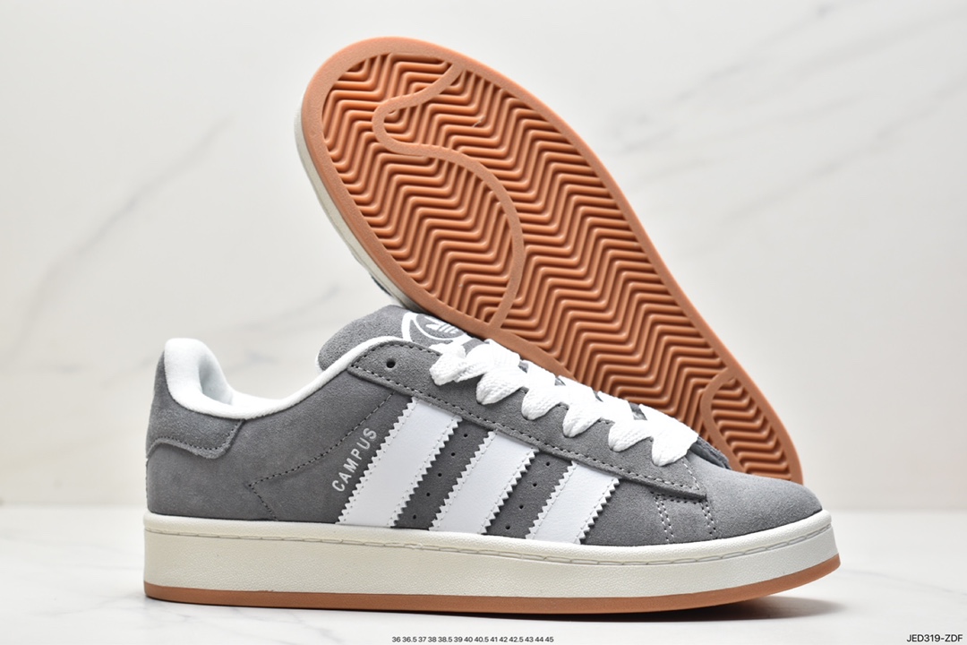 150 Adidas Campus 三叶草粉白麂皮 HQ8707