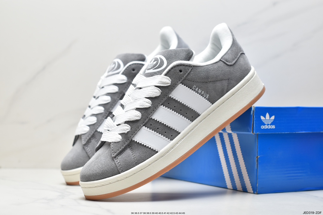 150 Adidas Campus 三叶草粉白麂皮 HQ8707