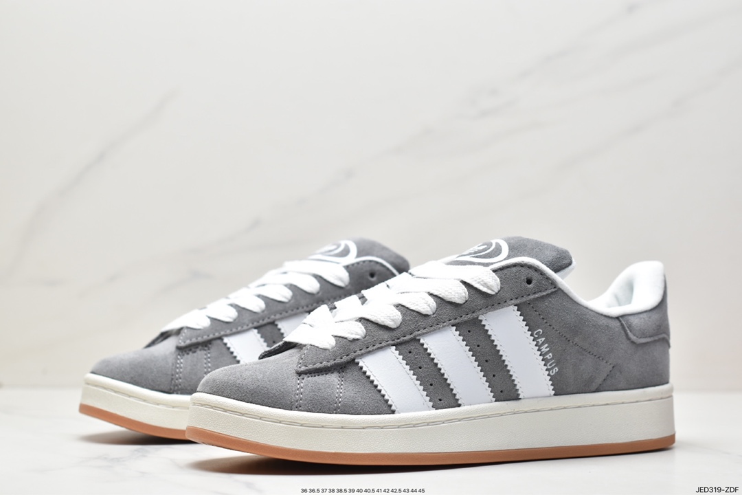 150 Adidas Campus 三叶草粉白麂皮 HQ8707