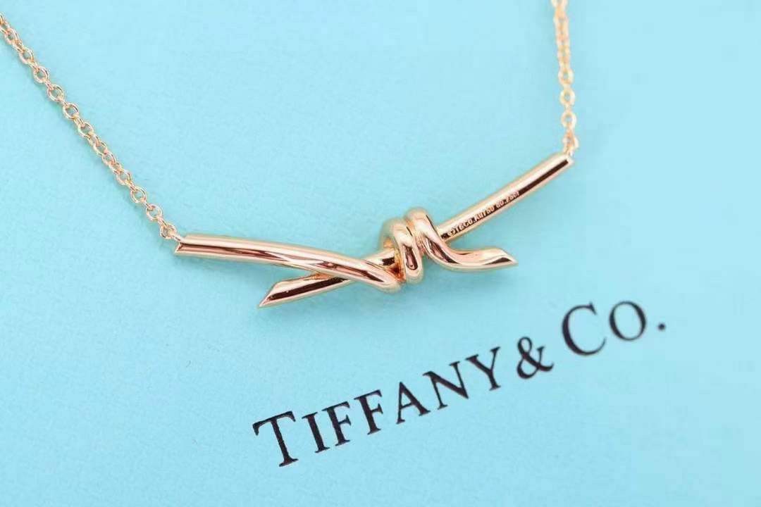 Tiffany & Co. Tiffany&Co. Knot系列 满钻绳结 锁骨项链