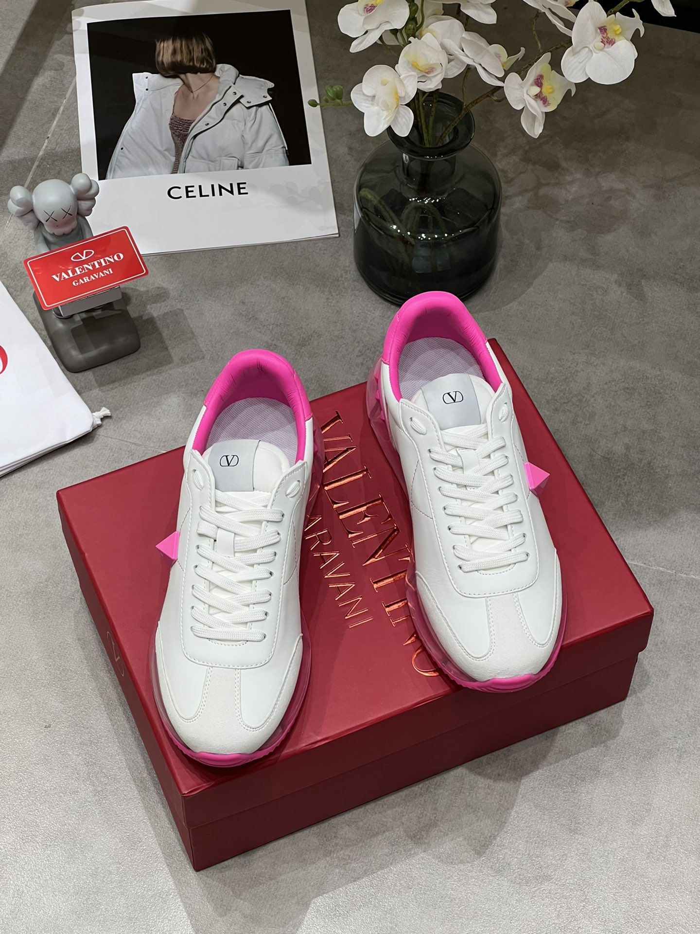 P370🌈 Tiro real exclusivo (versión superior) VALENTNO Valentino 2023ss... los últimos zapatos deportivos cas…