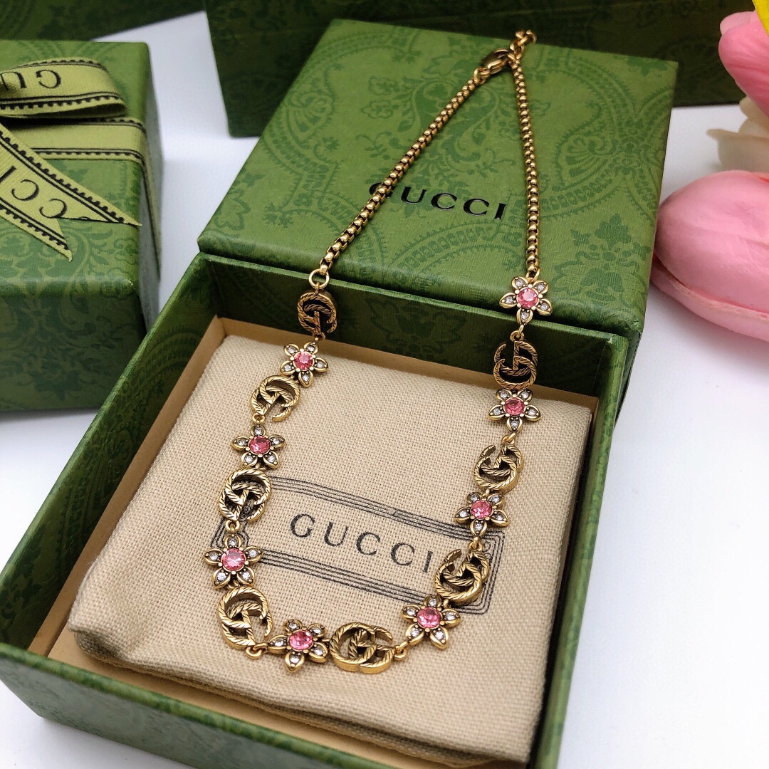 NO:107304,Number GXL0001 Gucci pink necklace, jewelry boutique, gucci, gucci, necklace19860909编号GXL0001 Gucci古驰粉色项链,饰品精品,gucci,gucci,necklace,Jewelry