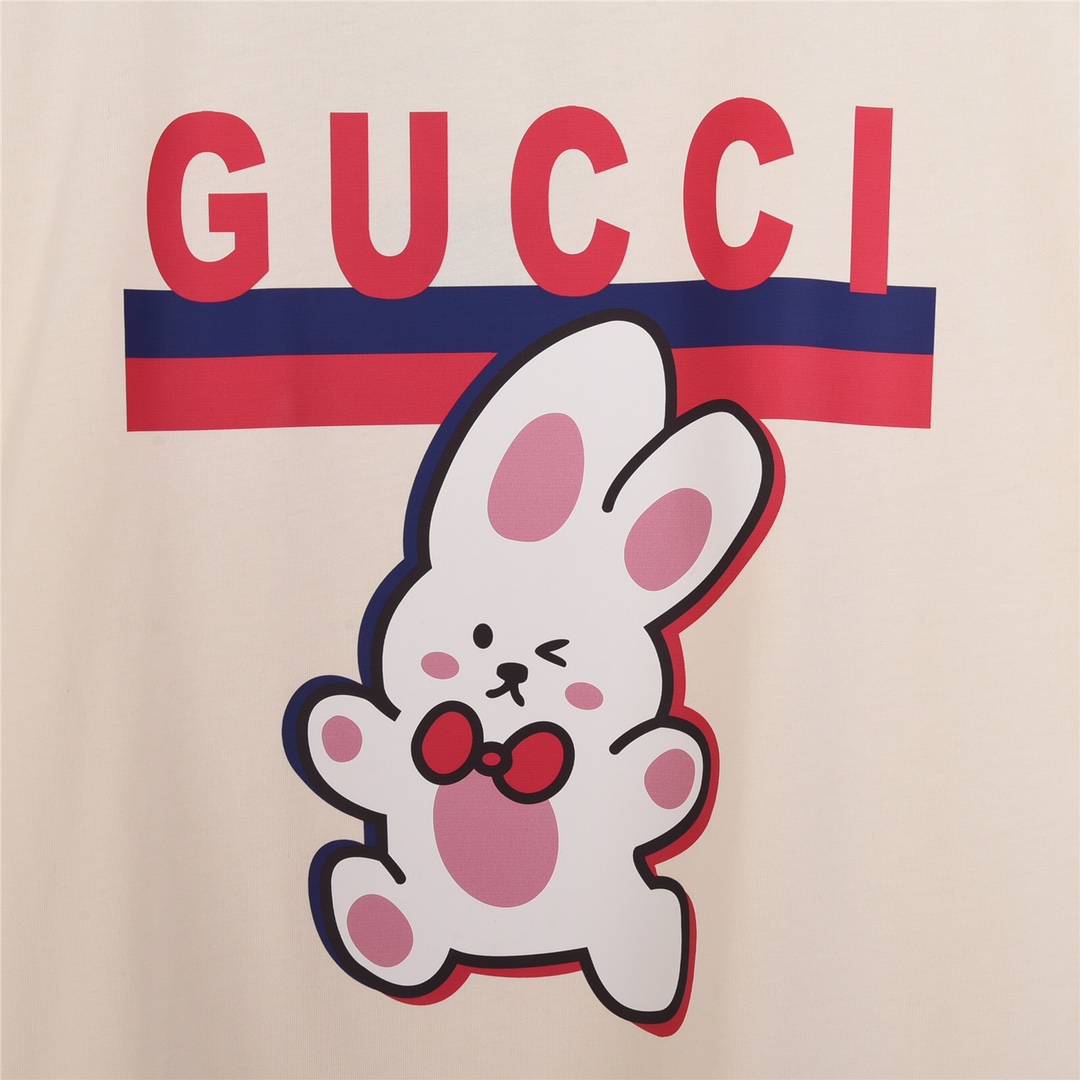 Gucci古驰23Fw春夏最新兔年限定短袖