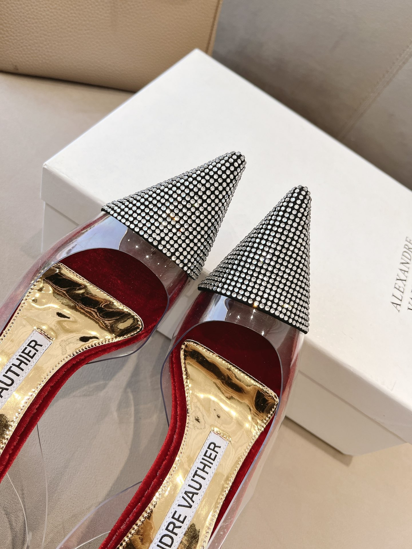 Alexandre Vauthie 2021-2023 Crystal Sole Water-Drive Shoes: PVC Film, Diamond, Velvet (Code 35-41) - 图片 9