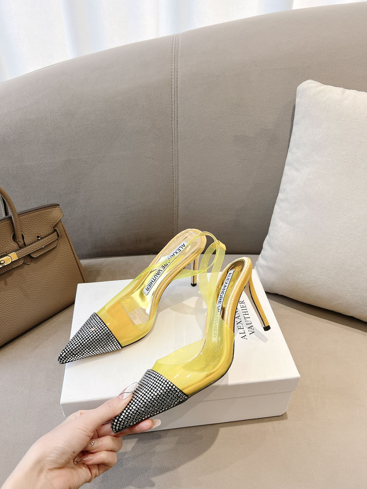 2021, 2023 Alexandre Vauthie Crystal Sole Water-Drive Shoes with Velvet Lining - 图片 5