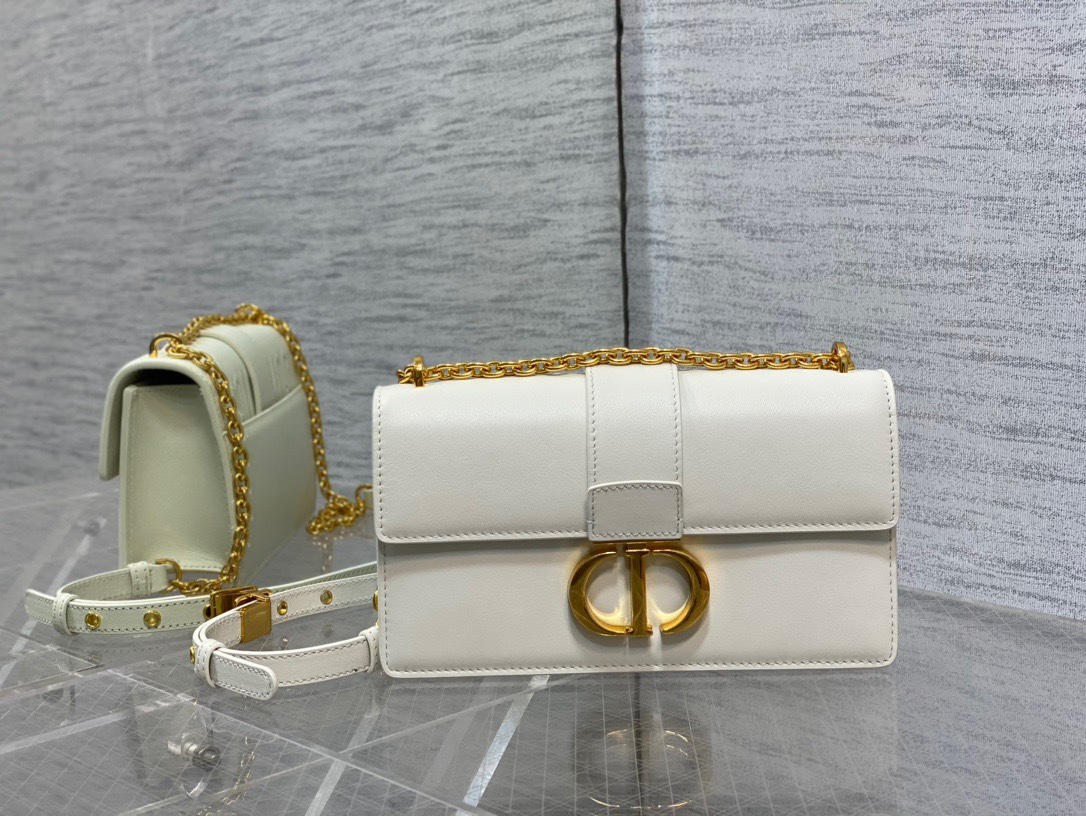 DIOR 蒙田 小號 鏈條肩帶 字母鎖扣 翻蓋包