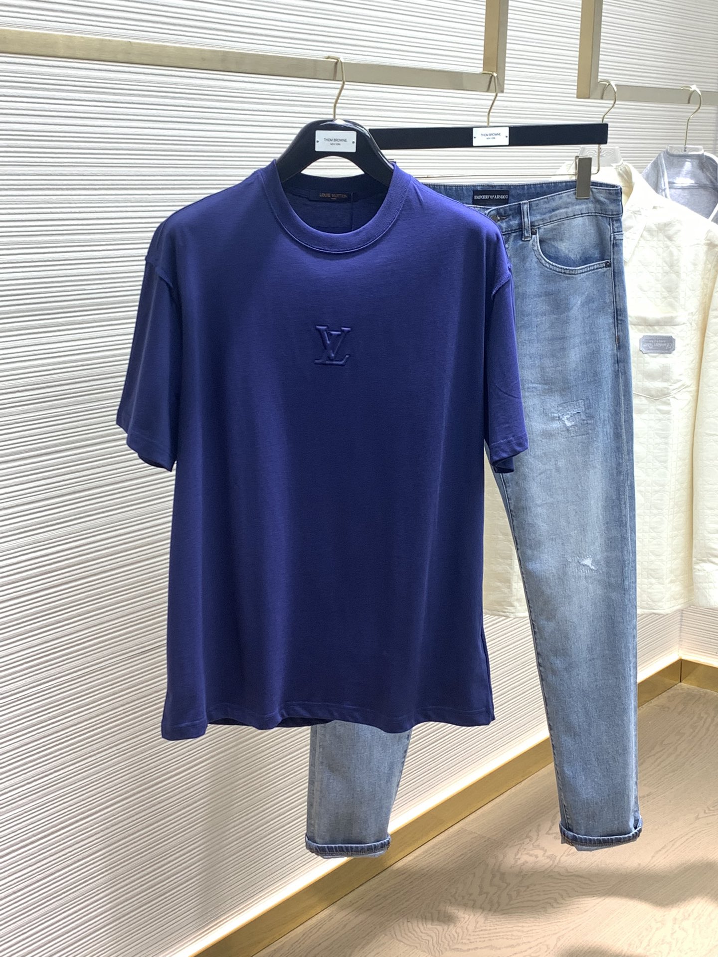 Louis Vuitton Clothing T-Shirt Spring Collection Fashion Short Sleeve