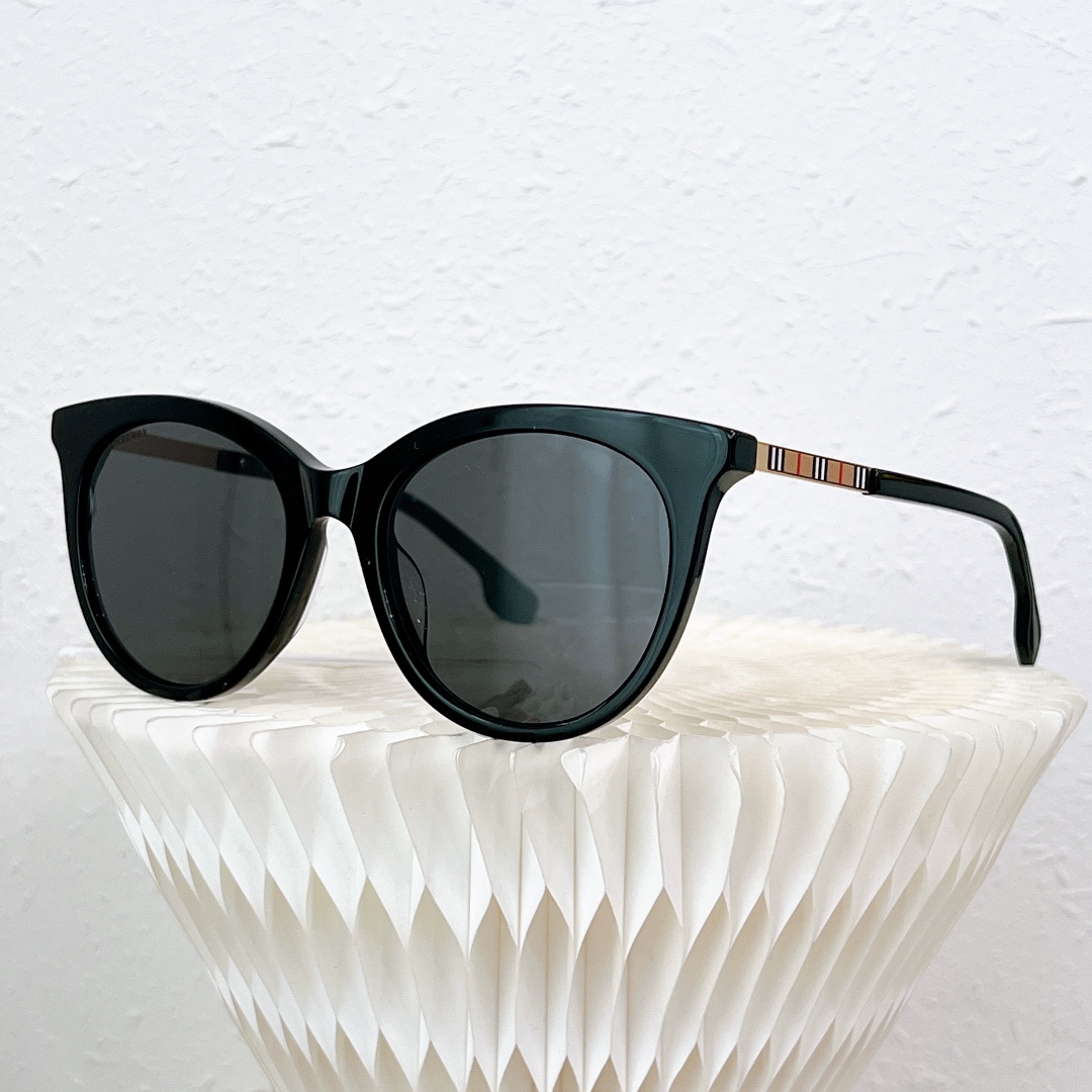 Burberry巴宝莉圆框女士太阳眼镜