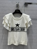Dior Clothing Knit Sweater Sweatshirts White Knitting Spring Collection
