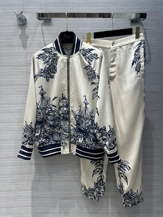 Dior Clothing Coats & Jackets Printing Spring Collection Leggings