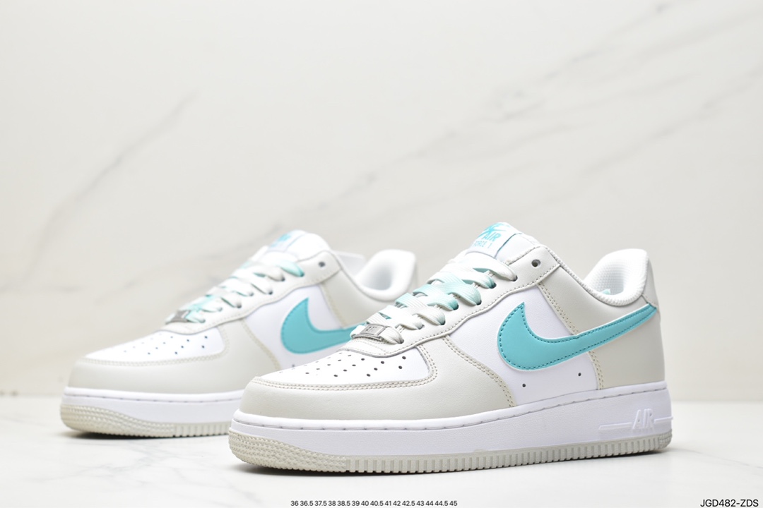 Official Synchronized ID Customized Original Version Nike Air Force 1 Low '07 Blue Gradient Color Matching LZ6699-555