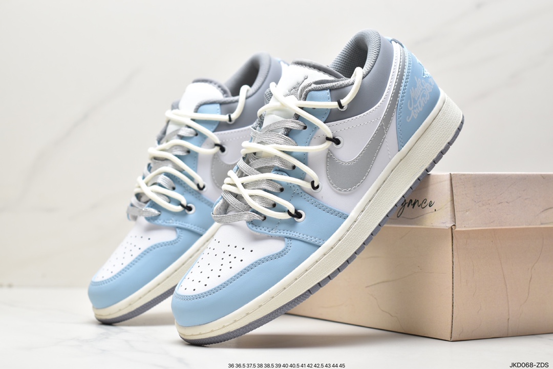 160 Air Jordan 1 Low 高街灰白553560-053