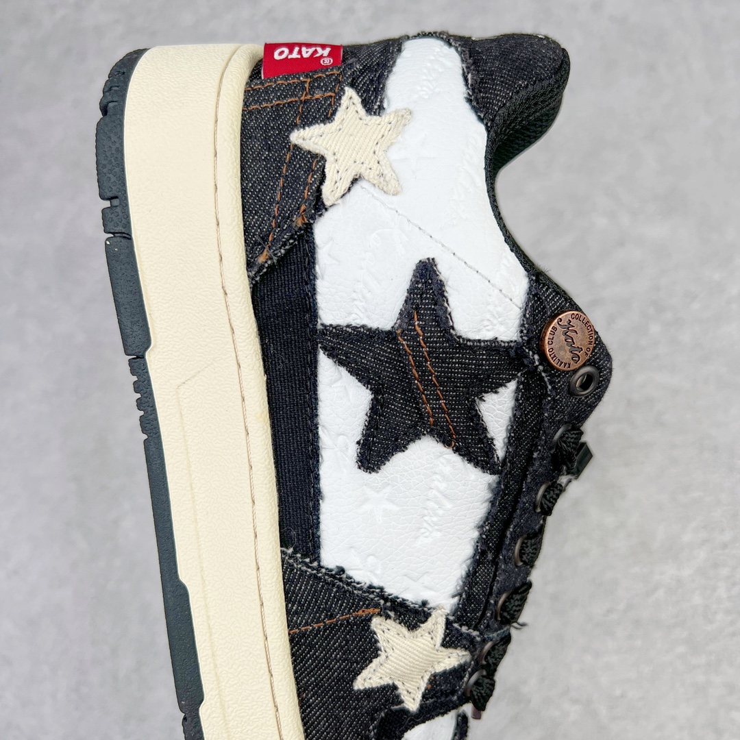 图片[6]-＃福利特价 KAALIXTO Retro Vintage 星星潮流休闲防滑耐磨低帮板鞋 此款鞋使用牛仔作为主要的鞋面材质 结实耐磨 鞋舌设计特有印花皮牌作为搭配充分凸显牛仔的特性 整体鞋款采用牛仔面料随意角度拼接的呈现方法 打破消费者原有对鞋子的刻板印象 让人耳目一新 织麦标在彰品品牌属性的同时更具牛仔的代表性元素 并采用加厚内里 穿着舒适透气 鞋底做旧氧化 尺码：36 37 38 39 40 41 42 43 44 45-选品中心