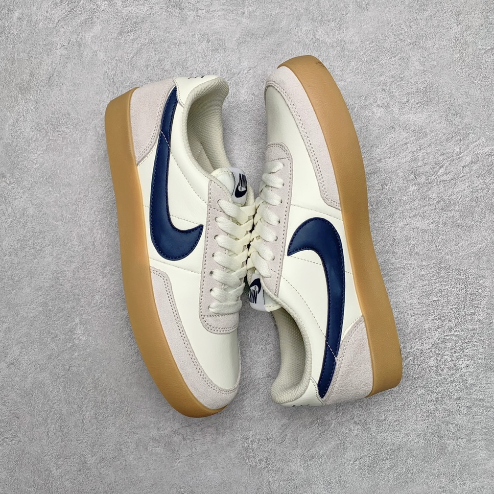 图片[3]-＃平台订单 J.Crew x NK Killshot II Leather 联名复古板鞋 采用米白色皮革制作鞋身 Swoosh 点缀其中 最后搭载棕色生胶大底 流露出满满的复古气气息 尺码：36 36.5 37.5 38 38.5 39 40 40.5 41 42 42.5 43 44-选品中心