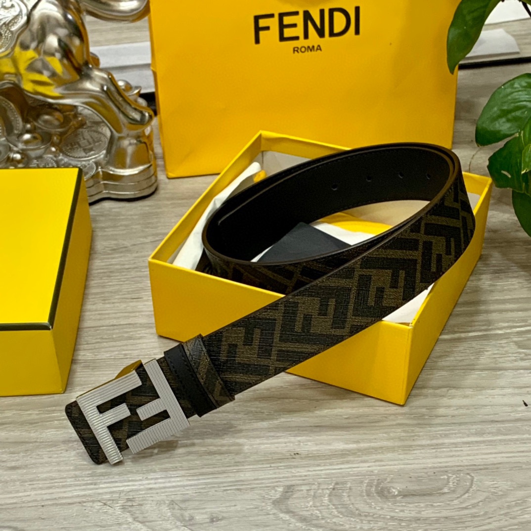 FENDI芬迪专柜同款宽4.0CM双