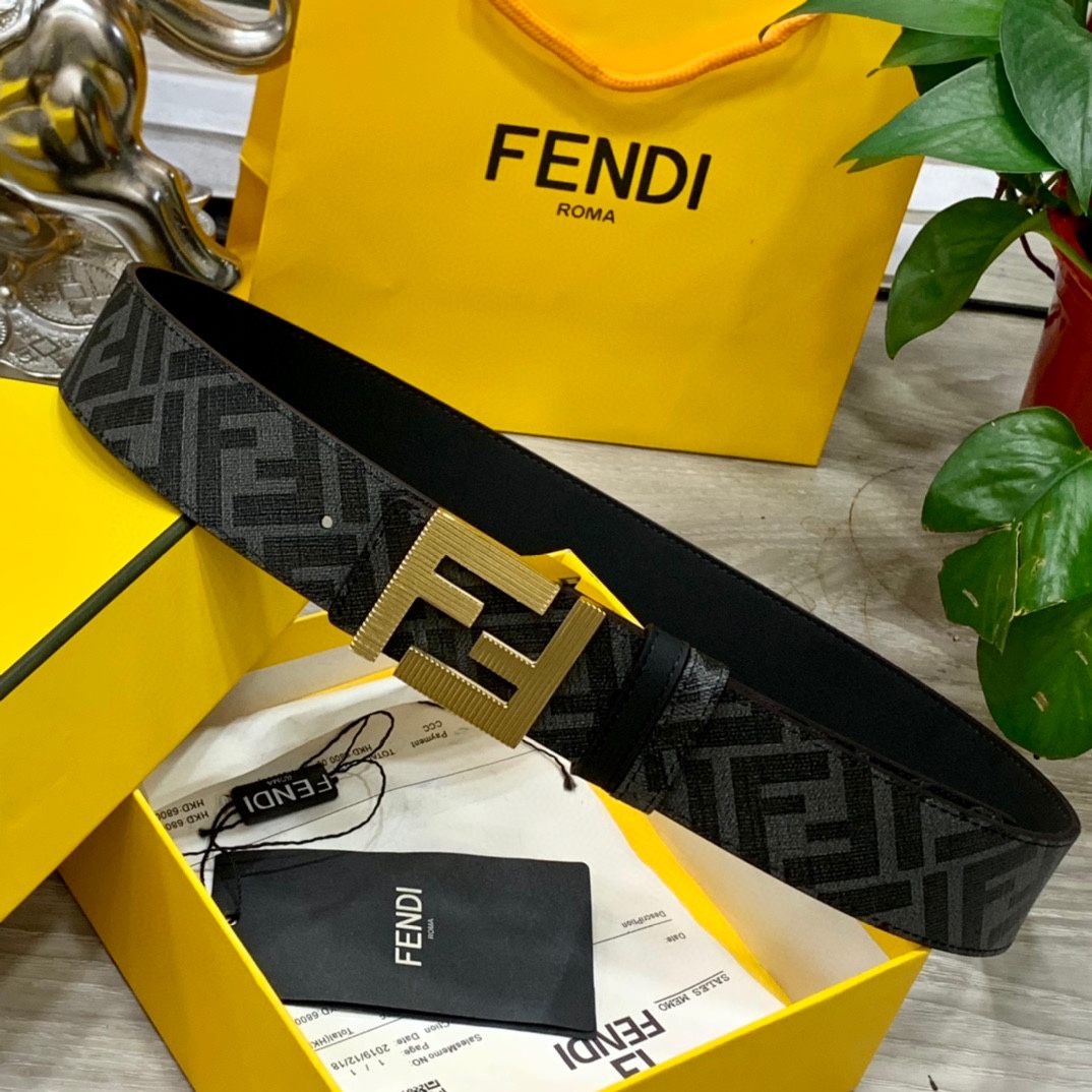 FENDI芬迪专柜同款宽4.0CM双