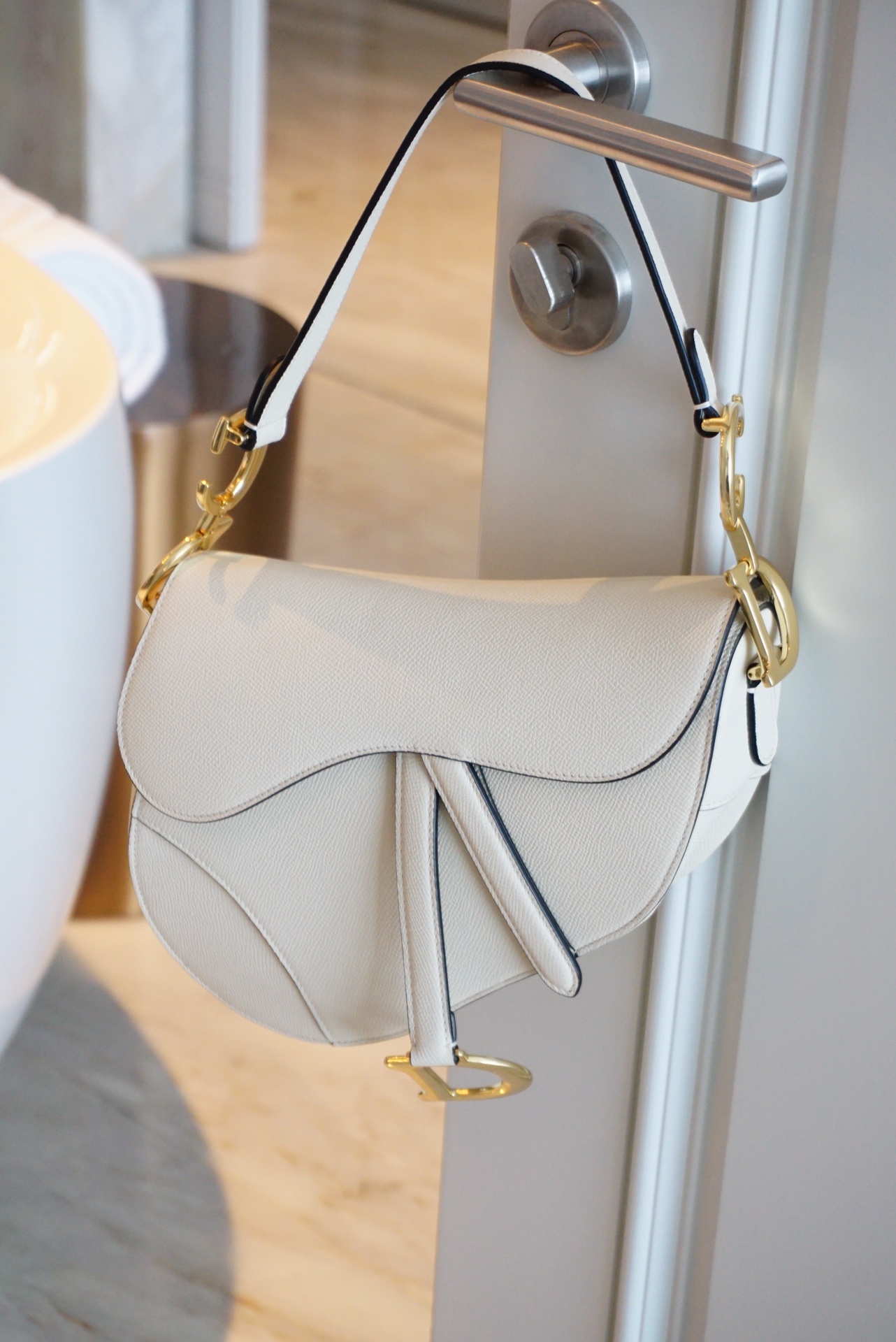 Dior Saddle Saddle Bags White