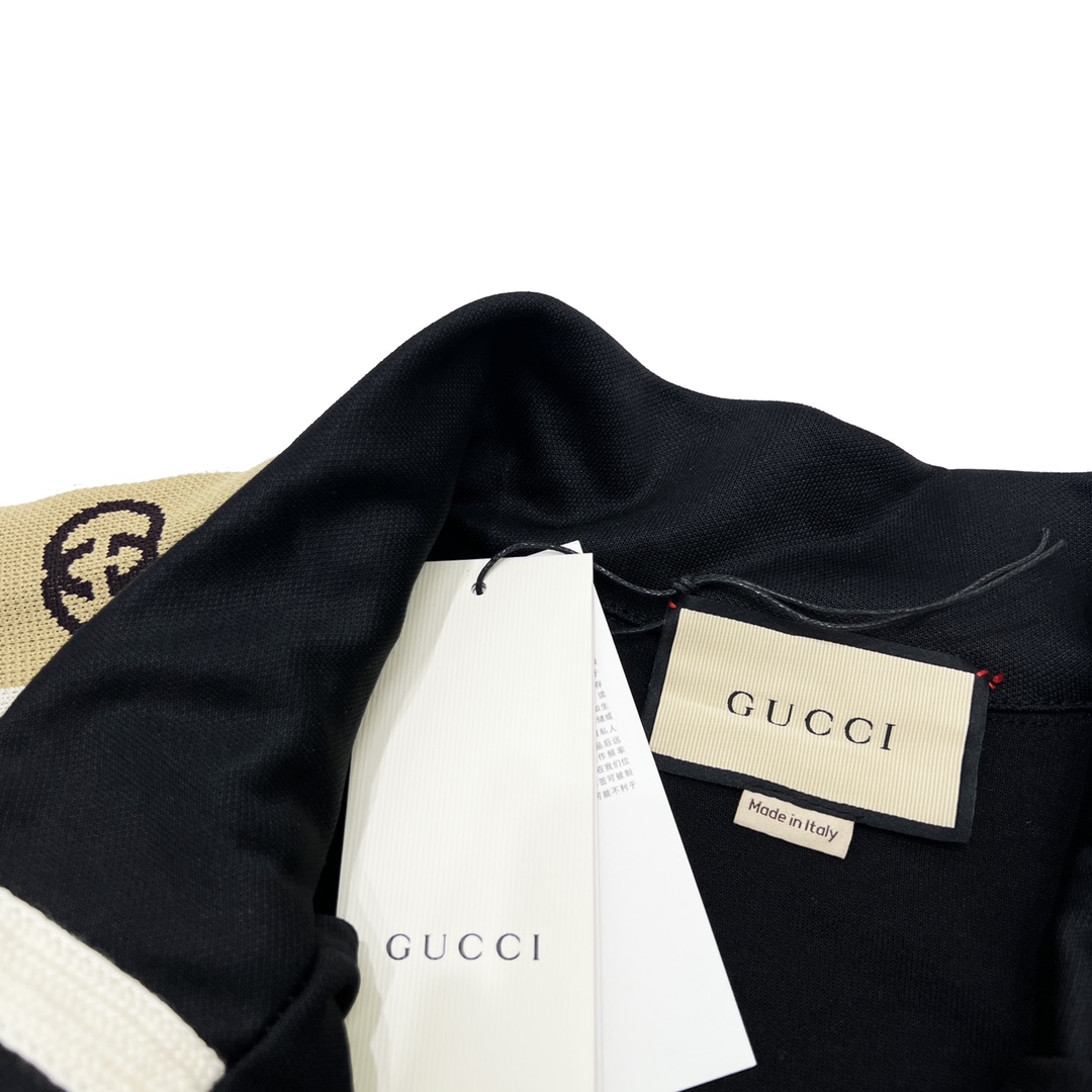 GUCCI/古驰 经典双G反光织带拉链外套