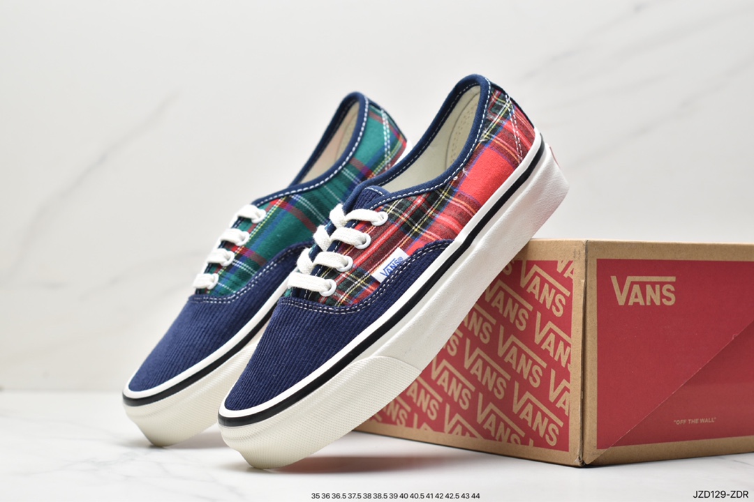 140 VANS/万斯 Vault OG Authentic LX 4孔低帮 百搭休闲帆布棋盘格板鞋