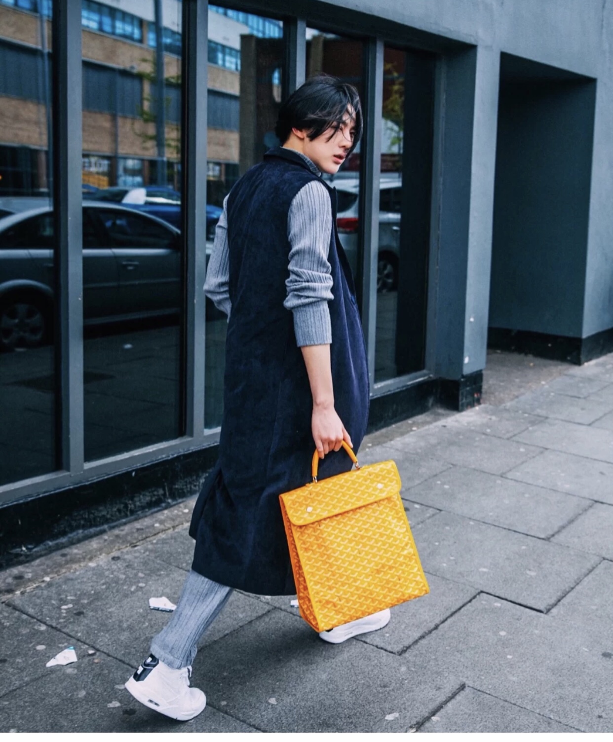 NO:199044,Yellow upper body picture, Goya19860909黄色上身图,戈雅,Bag