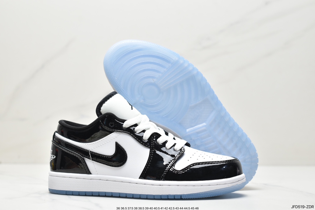 170 Air Jordan 1 Low "Concord" AJ1 乔1康扣 黑白漆皮 低帮篮球鞋 DV1309-100