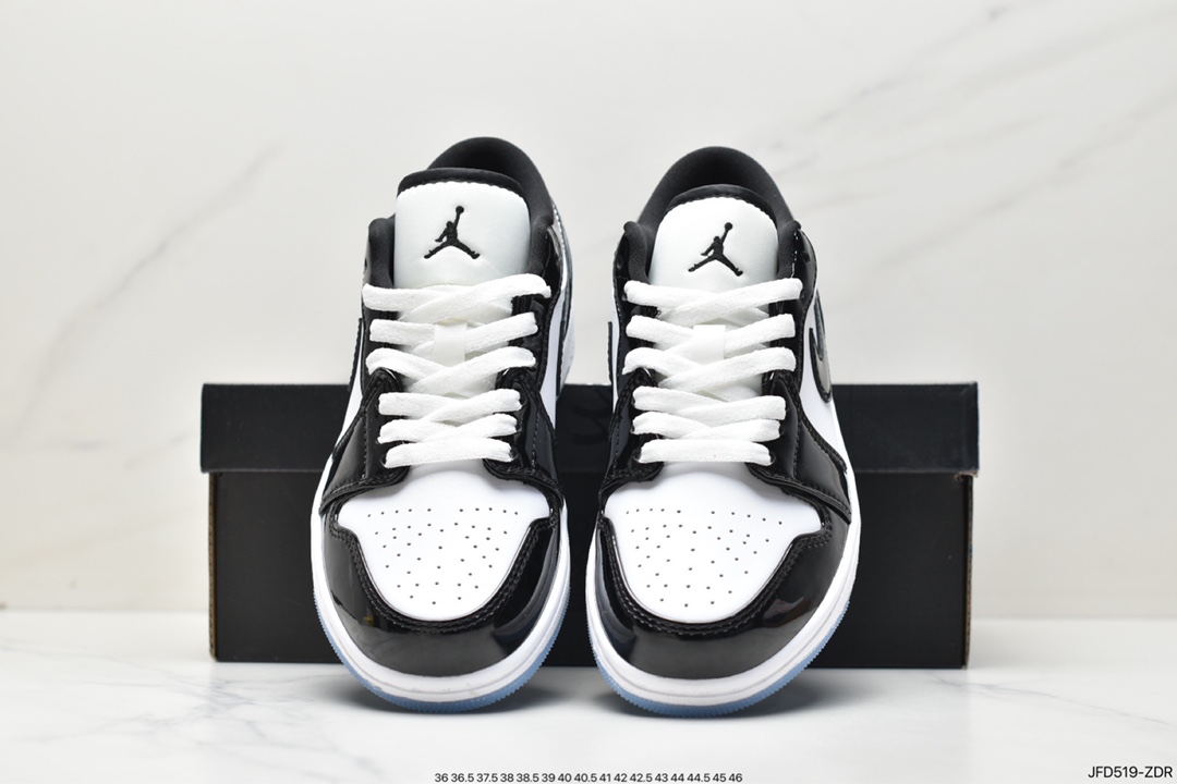 170 Air Jordan 1 Low "Concord" AJ1 乔1康扣 黑白漆皮 低帮篮球鞋 DV1309-100