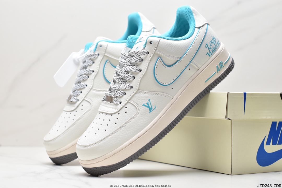 Air Force 1 07 LV8 ”Beige White/Sky Blue/LV” Air Force One HX123-004