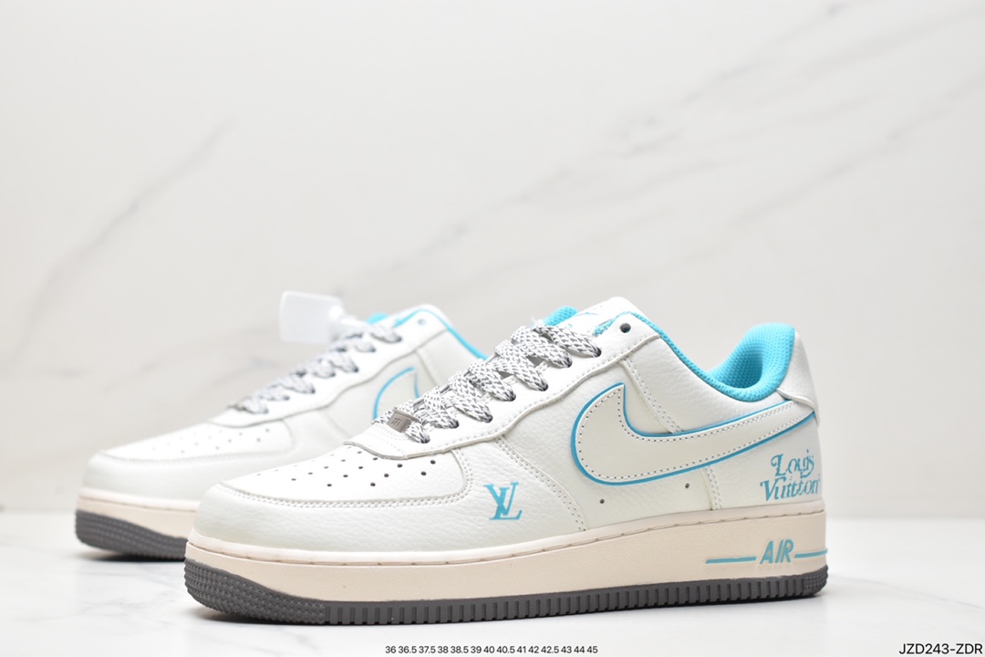 Air Force 1 07 LV8 ”Beige White/Sky Blue/LV” Air Force One HX123-004