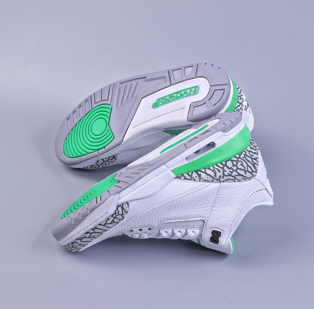 300 加强性价比Air Jordan 3 Retro ”Lucky Green”白绿  CK9646-136