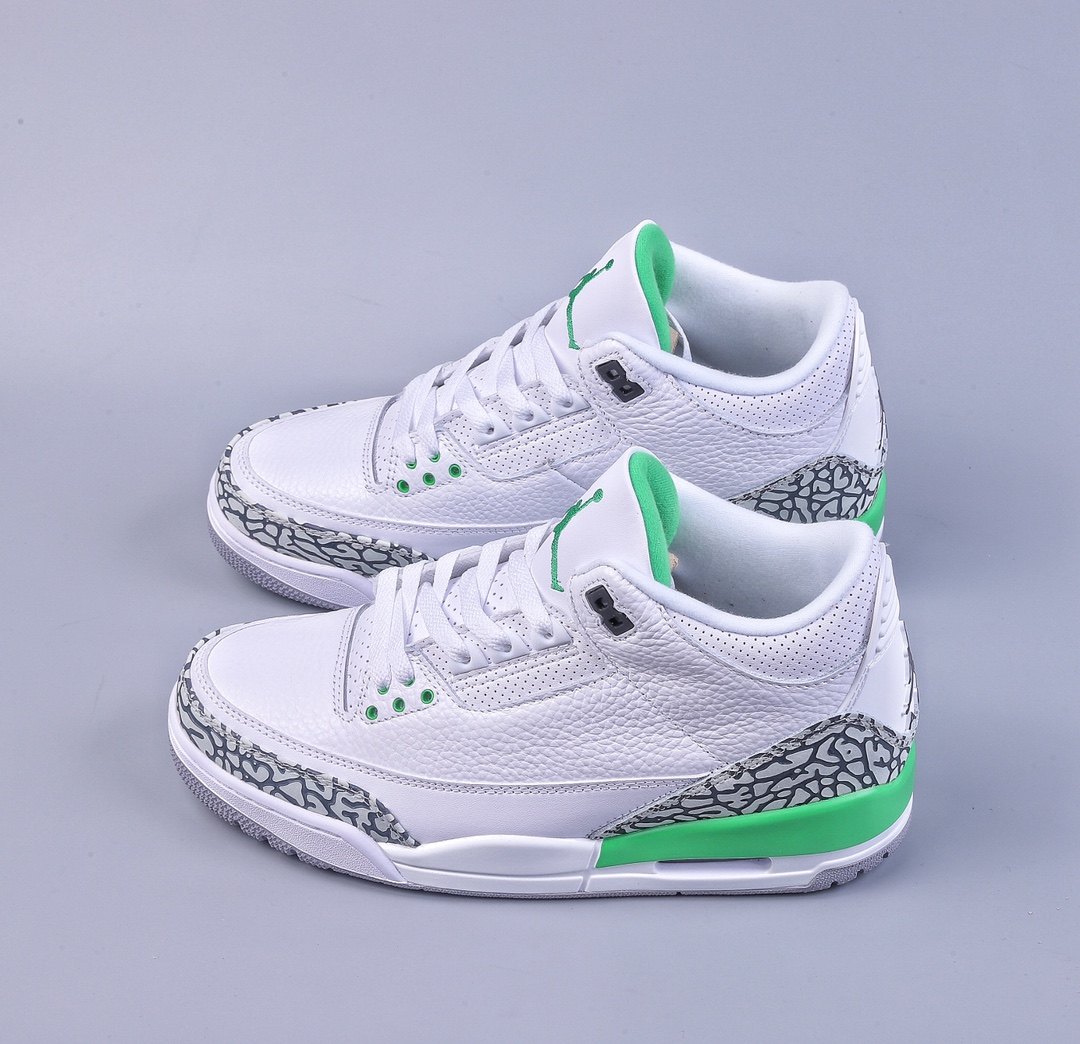 300 加强性价比Air Jordan 3 Retro ”Lucky Green”白绿  CK9646-136