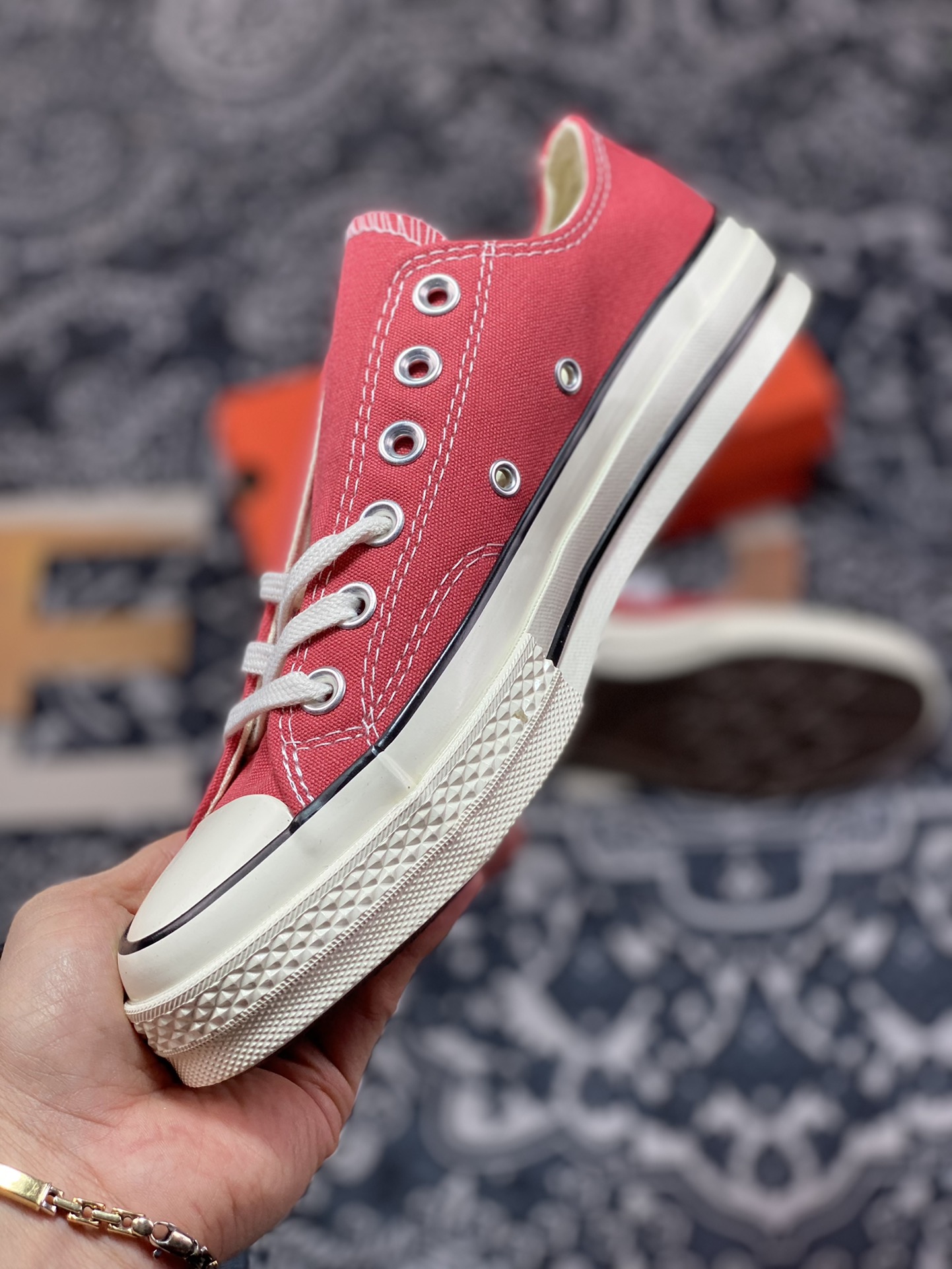 Spring environmental protection new color Converse 1970s amber red