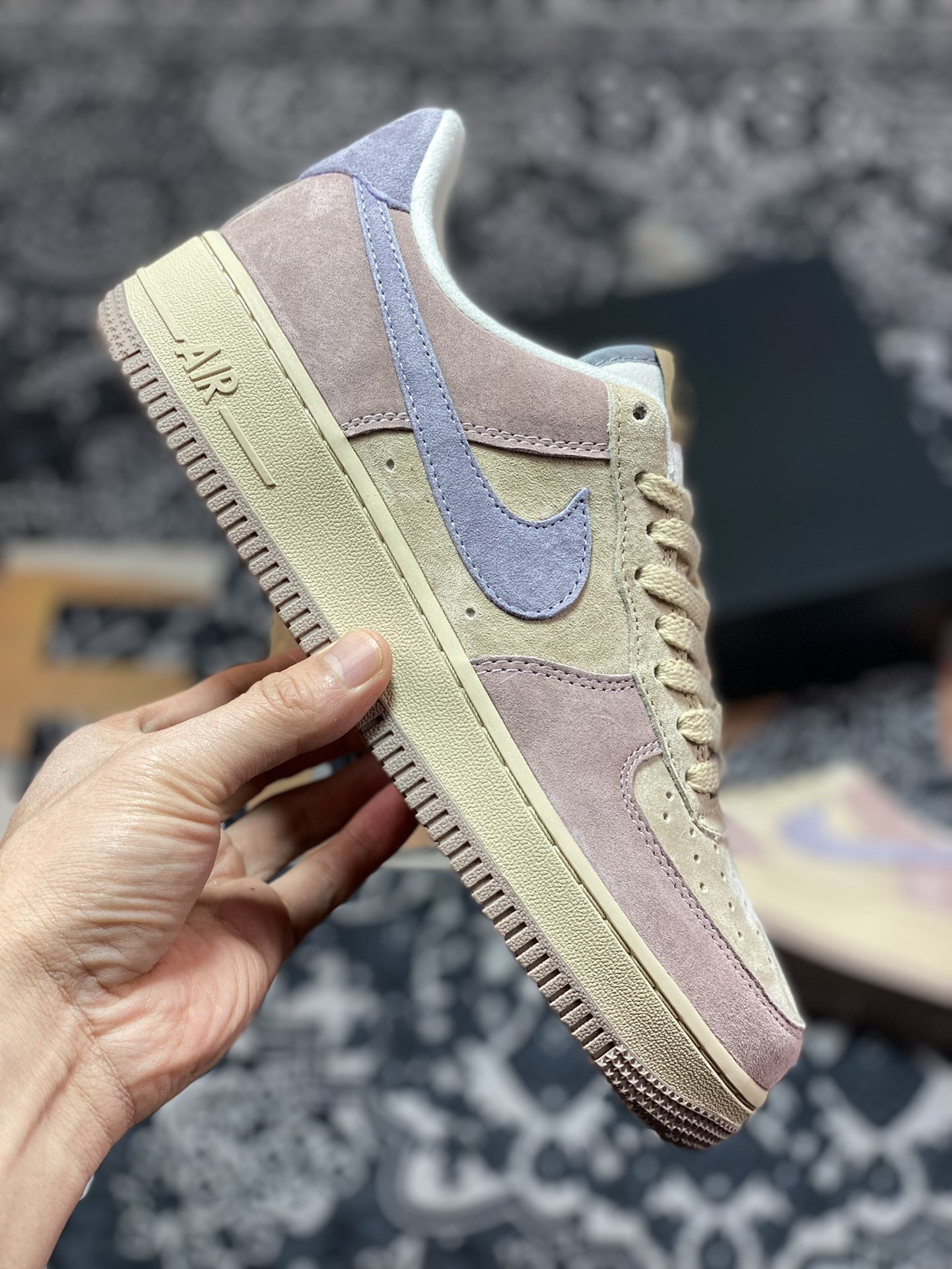 260 Nike Air Force 1′07 Low Suede”Aandy Yellow /Purple”空军一号ZB2121-103