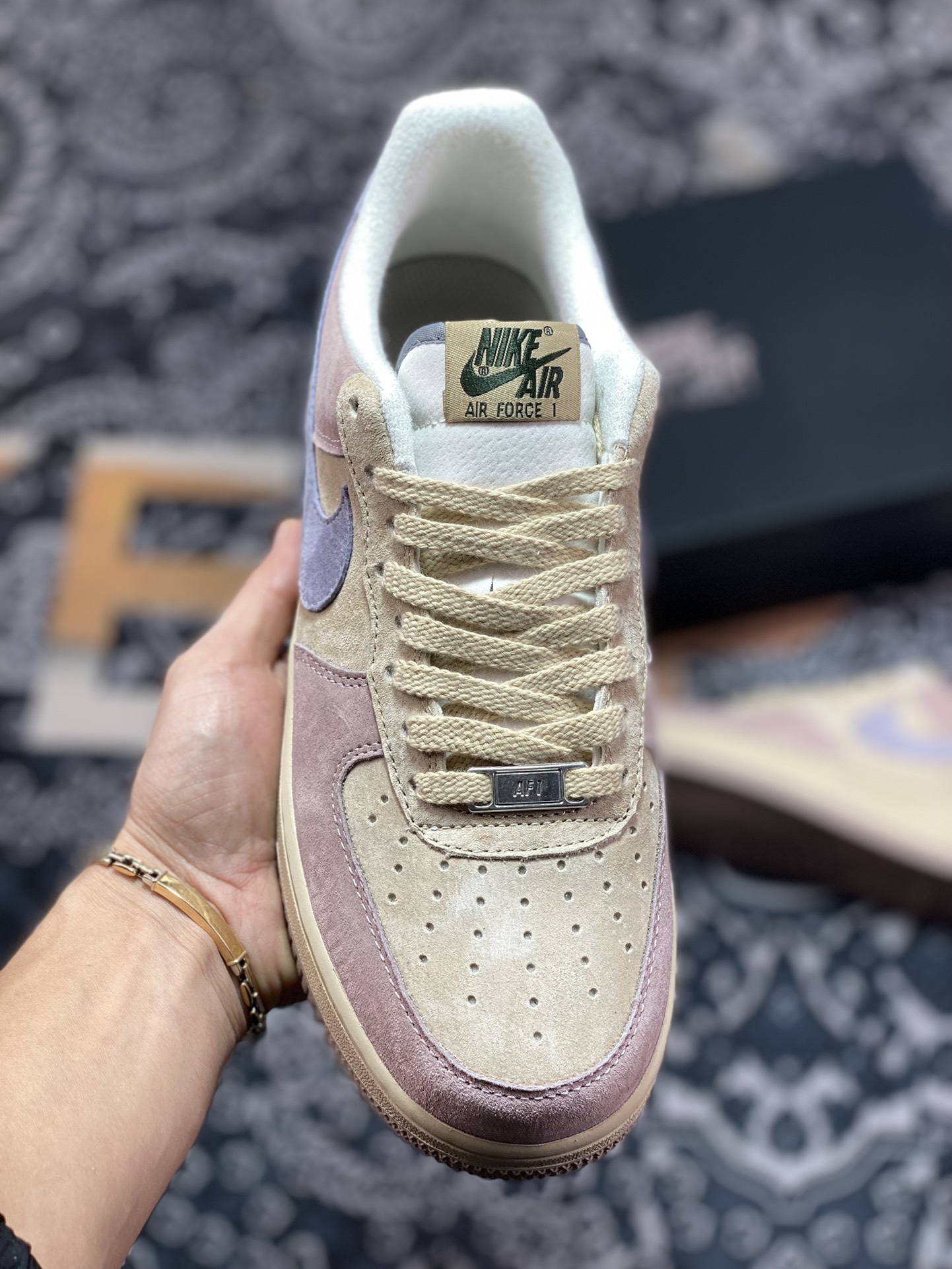 260 Nike Air Force 1′07 Low Suede”Aandy Yellow /Purple”空军一号ZB2121-103