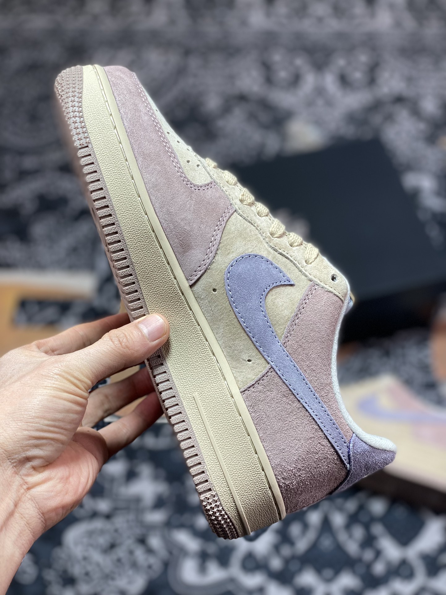 260 Nike Air Force 1′07 Low Suede”Aandy Yellow /Purple”空军一号ZB2121-103