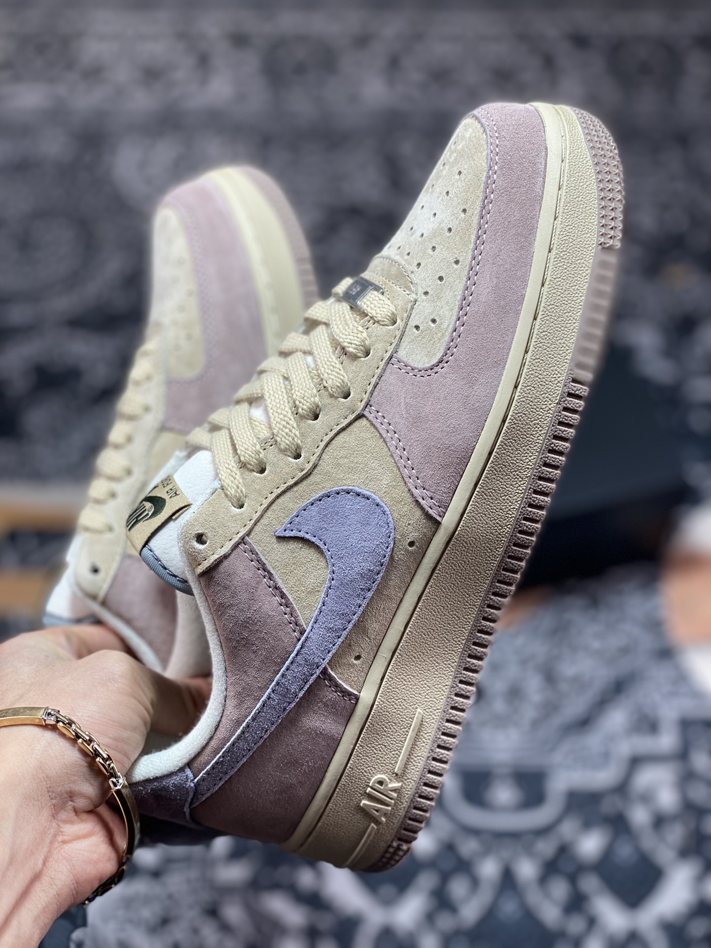 260 Nike Air Force 1′07 Low Suede”Aandy Yellow /Purple”空军一号ZB2121-103
