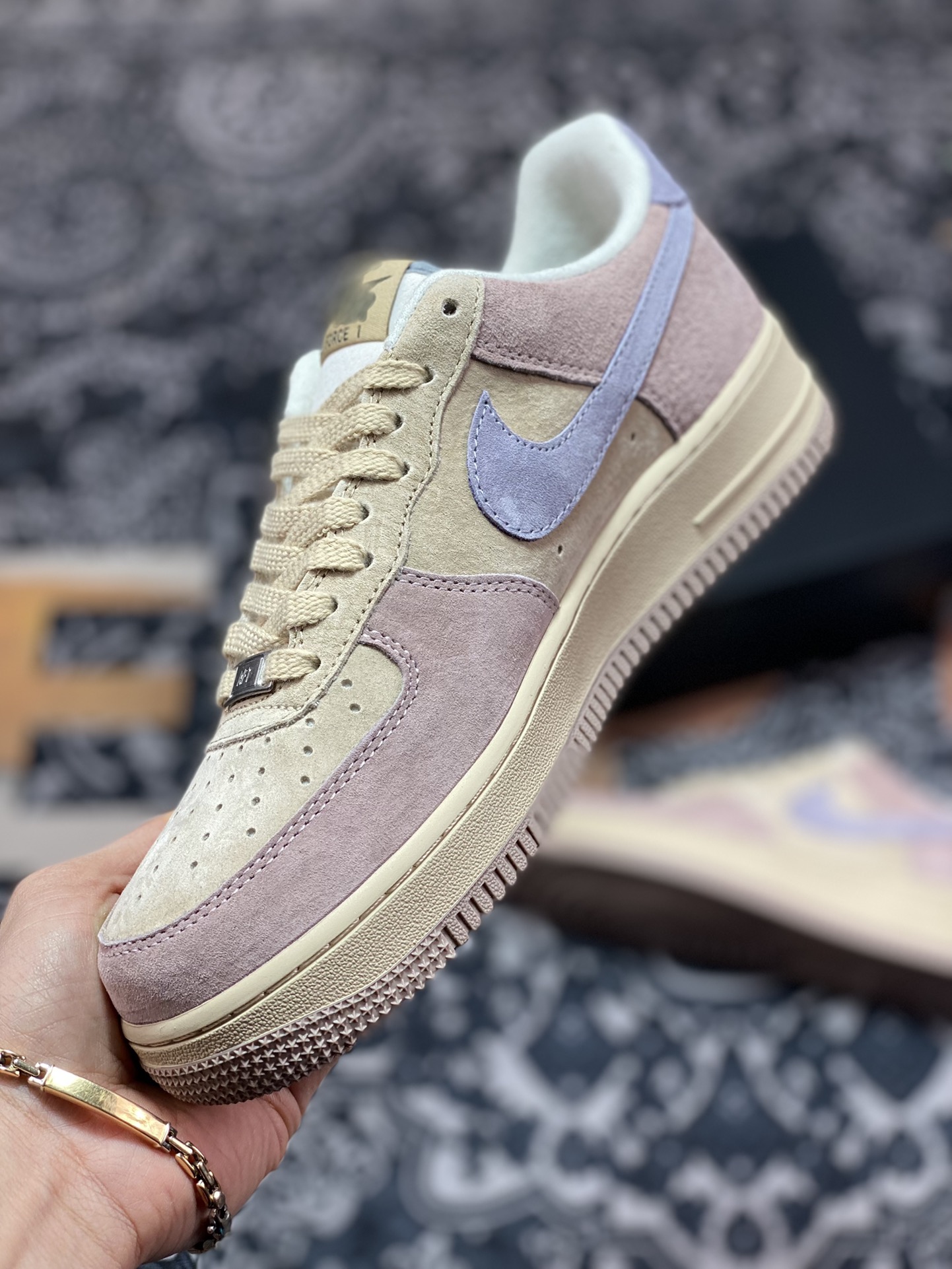 260 Nike Air Force 1′07 Low Suede”Aandy Yellow /Purple”空军一号ZB2121-103