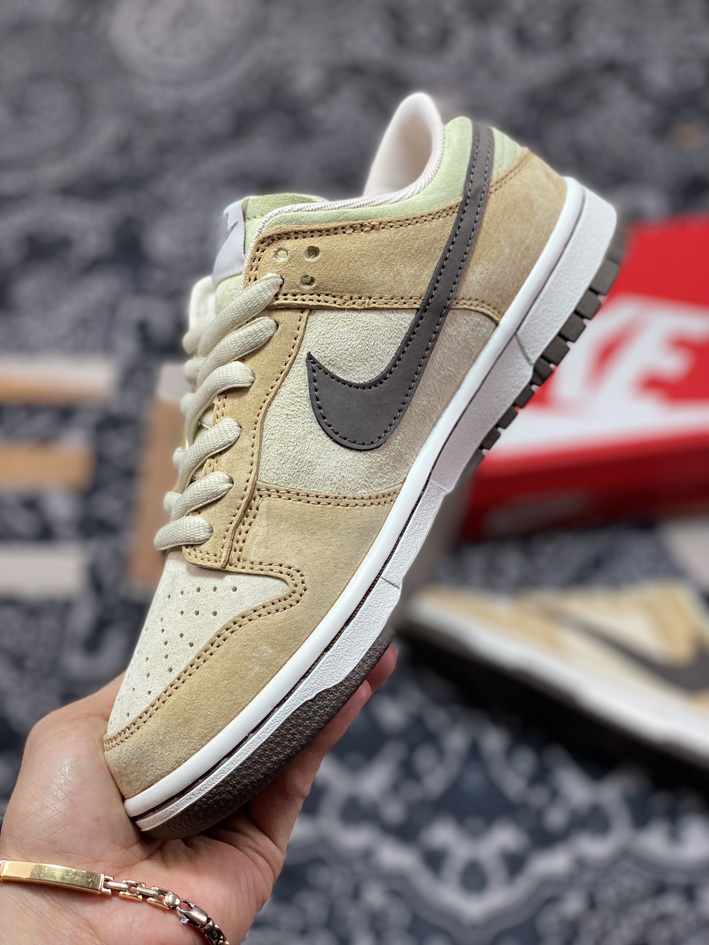 320 原装级别 Nike SB Dunk Low 小麦棕倒钩纯原大厂出品CU1726-666