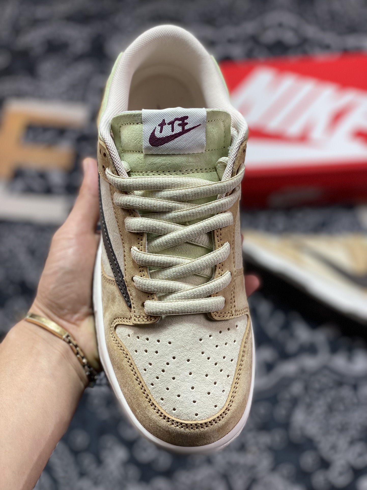 320 原装级别 Nike SB Dunk Low 小麦棕倒钩纯原大厂出品CU1726-666