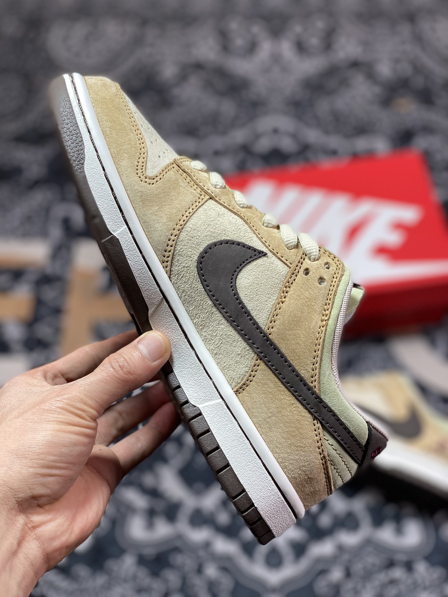 320 原装级别 Nike SB Dunk Low 小麦棕倒钩纯原大厂出品CU1726-666