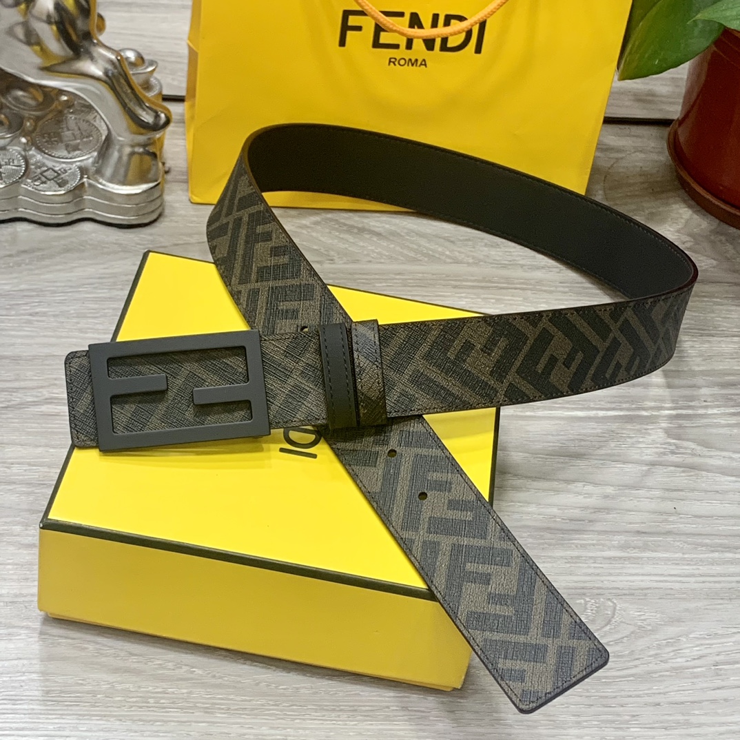 FENDI芬迪专柜同款宽4.0CM双