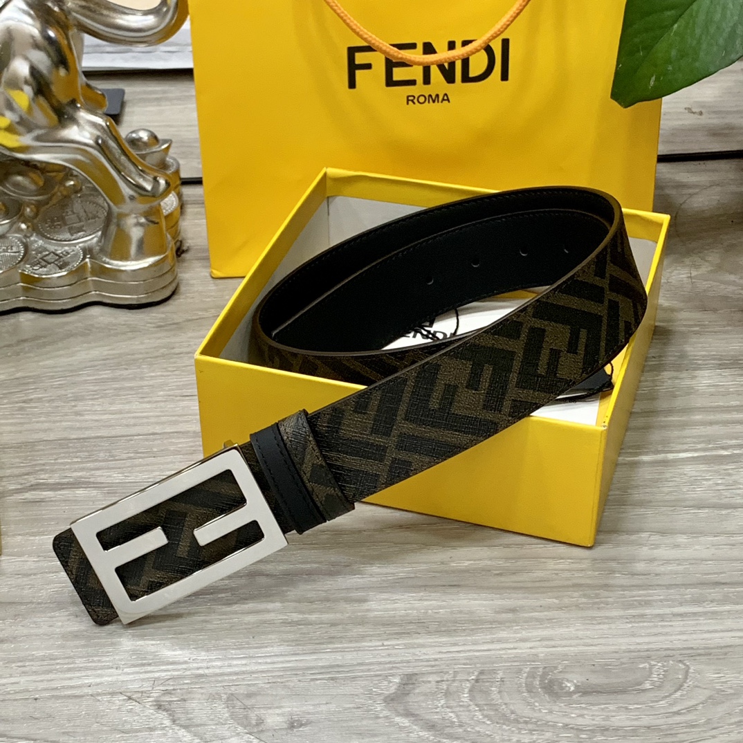 FENDI芬迪专柜同款宽4.0CM双